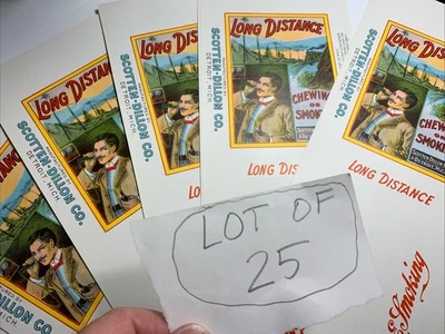 Wholesale Lot Of 25 Vintage Long Distance Tobacco Labels Detroit Michigan 1910’s - Image 1 of 4
