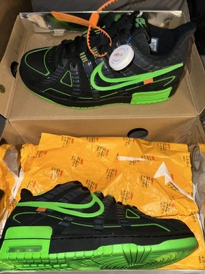 Size 8 - Nike Air Rubber Dunk x Off-White Low Green Strike - Image 1 of 4