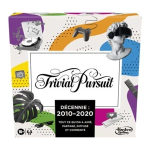 Trivial Pursuit Décennie 2010-2020 FRENCH EDITION 16+ Hasbro Gaming EUC - Picture 1 of 8