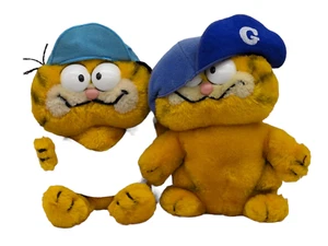 2-Dankin Garfield Baseballspieler Plüschtier Stofftier '78-'81-9 Zoll - kostenloser Versand - Bild 1 von 14
