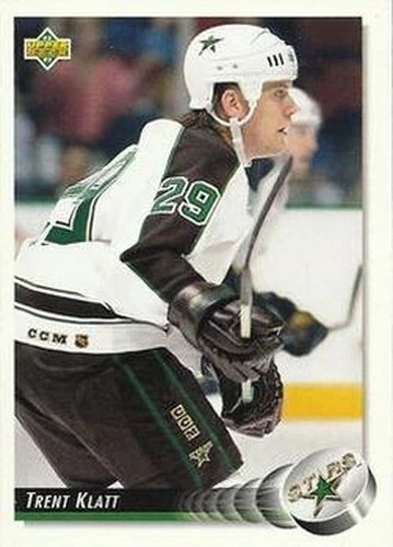 #62 Trent Klatt - Minnesota North Stars - 1992-93 Upper Deck Hockey - Image 1 of 1