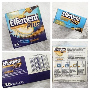Efferdent Plus * Listerine * Fresh * Denture Cleanser * 36 Tablets *  - Picture 1 of 6