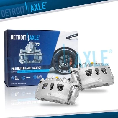 Front Brake Calipers w/ Brackets for Ford Explorer Flex Taurus Lincoln MKS MKT - Image 1 of 4