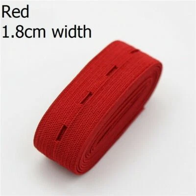 纽扣孔弹性胶带卷弹力线缝纫工艺 DIY 材料 30 米 — 第 1/4 张图片