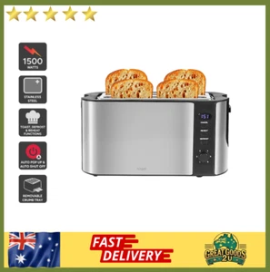 Kogan 4 Slice Long Slot Stainless Steel Toaster with Versatile functions - Picture 1 of 9