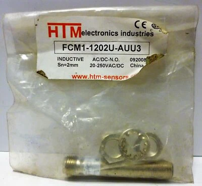 HTM Electronics FCM1-1202U-AUU3  Shielded Inductive Proximity Sensor - Image 1 of 3