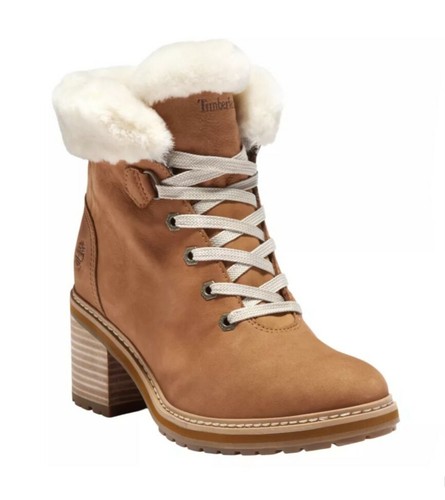 Stivali Timberland donna Siena alti shearling impermeabili moda A24UJ220 taglia 10