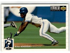 1994 Collector's Choice Rickey Henderson Toronto Blue Jays #131