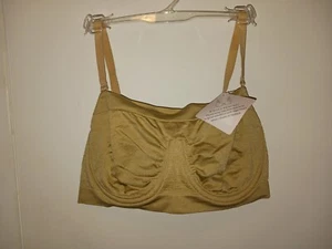 #126 Delimira Beige Lightly Lined Underwired Padded Bra Sz Large Nwt! - Picture 1 of 2