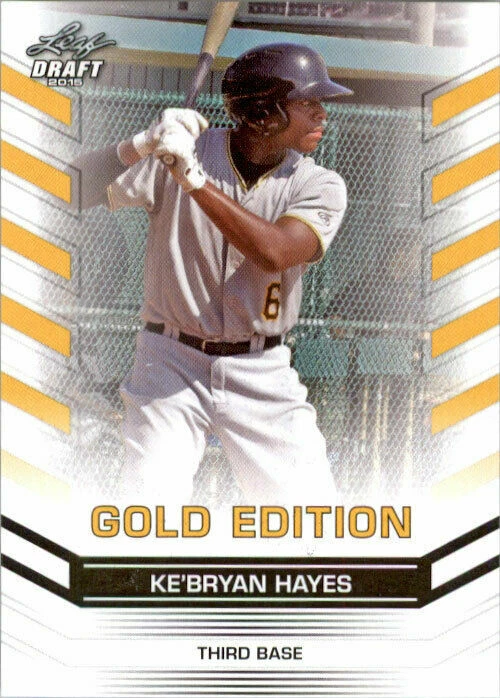 "RARE" KE'BRYAN HAYES 2015 LEAF DRAFT "GOLD EDITION" ROOKIE CARD! - Image 1 of 1
