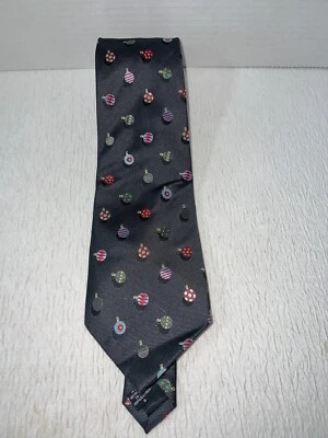 Corbata Nicole Miller 57” X 4” 1995 tema medicina cosida a mano 100% seda Foto 1 de 4