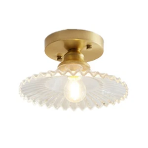 Contemporary Single Pendant Light Semi Flush Mount Ceiling Light Glass Shade Dec - Picture 1 of 14