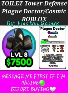 SKIBIDI Tower Defense - Plague Doctor - Cosmic- Check Photo