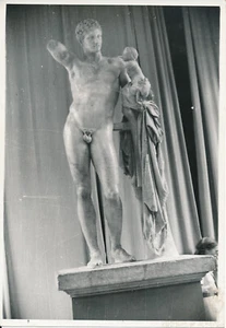 Art c. 1950 - Sculpture Antique Hermès de Praxitèle Musée Olympie - NV 7678 - Picture 1 of 2