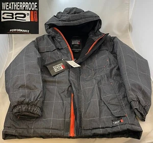 Weatherproof 32 Degrees Hooded Full Zip, Weather Resistant Jacket, Unsx L(14-16) - Picture 1 of 6