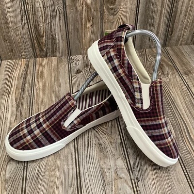 Taos NUEVO Mujer Goma Alma Lona Cuadros Informales Sin Cordones Tenis Zapatos Talla 9.5 Foto 1 de 4