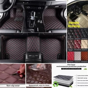 For Audi RS3 RS4 RS5 RS6 RS7 Luxury Auto Carpet Custom Pu Leather Car Floor Mats - Imagen 1 de 24