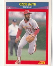 FREE SHIPPING-MINT-1990 SCORE SUPER STAR #6 OZZIE SMITH St Louis Cardinals
