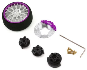 Yeah Racing Type A Aluminum Transmitter Steering Wheel Set (Purple) - Picture 1 of 2