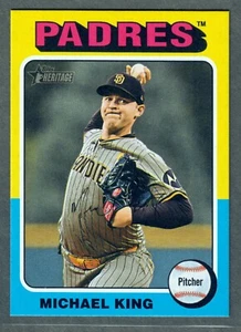 2024 Topps Heritage High Number Michael King Mini #701 Padres SP - Bild 1 von 2