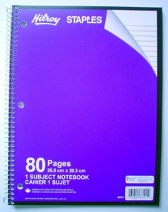 ONE HILROY NOTEBOOK PÚRPURA ***** UN CUADERNO DE NOTAS DE HILROY MALVA - Imagen 1 de 3