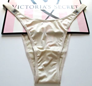 VICTORIA'S SECRET VERY SEXY Shine Strap Brazilian Panty S M L XL Sandstone VS - Picture 1 of 5