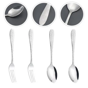 Set Spoons Forks Kitchen Utensils Stainless Steel - Picture 1 of 12