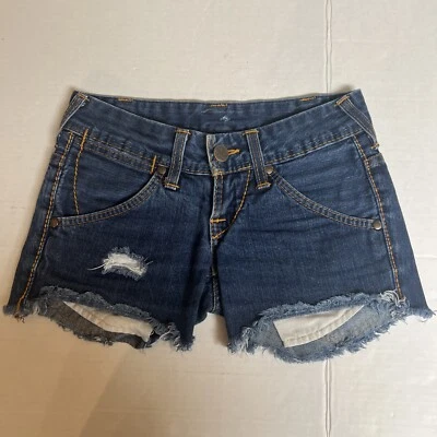True Religion Size 24 Distressed Shorts Made in USA - Image 1 of 4