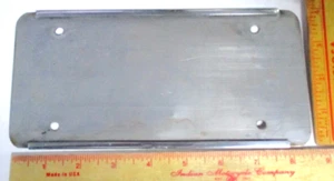 motorcycle license plate holder stainless steel metal biker MC accessory - Picture 1 of 2