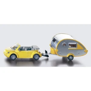 NEW SIKU 1629 BLISTER PACK Car with Caravan Diecast Model - Picture 1 of 2