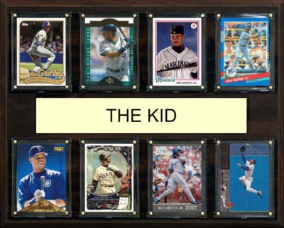Ken Griffey Jr The Kid 8 Card Plaque Topps Bowman 2025 2024 Seattle Mariners - Image 1 of 3