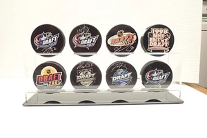 1998-2012 Montreal Canadiens Multi-Players 8 Draft Puck /Auto With Case GIO-4 - Picture 1 of 16