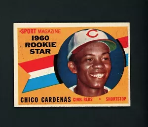 Chico Cardenas 1960 Topps Rookie Star RC - Cincinnati Reds #119 EX-MT - Picture 1 of 2