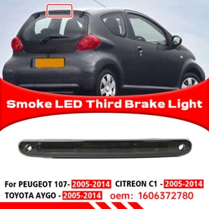 Smoke LED Third Brake High-Level Brake Light For PEUGEOT 107 TOYOTA AYGO 05-14 - Picture 1 of 5
