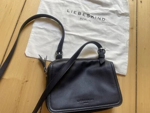 Tolle Cross-Over-Bag Tasche von LIEBESKIND BERLIN Blaues Leder Neuwertig! - Bild 1 von 9