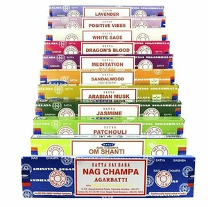 Satya Incense - Over 35 Fragrances - 2 Packets of 12 sticks - Picture 1 of 37