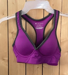 *WOMEN'S TEK GEAR MEDIUM IMPACT PURPLE RACERBACK SPORTS BRA * SIZE XS - Picture 1 of 2