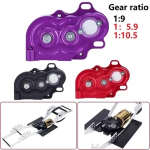 LCG Gearbox Overdrive Transfer Case For 1/10 RC Crawler Car SCX10 II Capra TRX4 - Picture 1 of 25