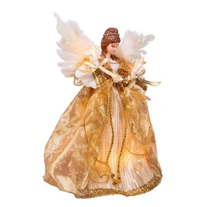 Kurt S. Adler 12-Inch UL 10 Clear Light Gold Angel Treetop, Multicolor - Picture 1 of 9