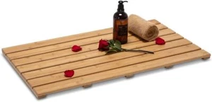 Bamboo Bath Mat, Extra Large, 31.50 x 18.35 x 1.3 inches - Non-Slip Floor Mat - Picture 1 of 5