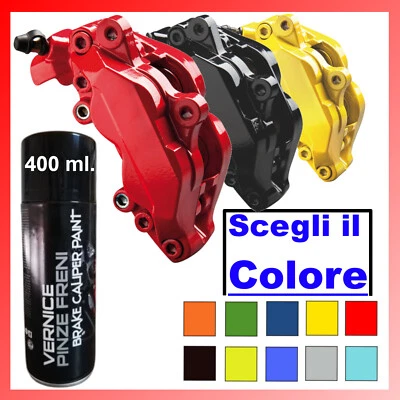 Vernice Spray per Pinze Freni Lucido ad Alta Temperatura Rosso Nero Tuning Auto - Immagine 1 di 4
