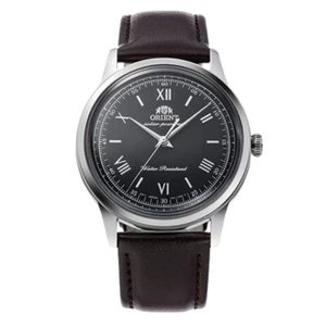 Orient Bambino RA-WK0004L Classic Solar Quartz Black Dial Leather Mens Watch - Picture 1 of 5