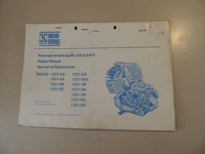 01.1975 Sachs Motor 1001 5A 6A 6B 6C 1251 5 A B 6 A B C D instrucciones de reparación - Imagen 1 de 6