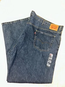 New Levis 505 Jeans Regular Fit 100% Cotton Blue Denim Big & Tall 60 x 32 - Picture 1 of 2