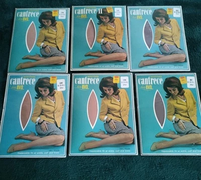 Lote Medias Cantrece Sin Costuras Dama BVD De Colección Nuevo Stock Antiguo Talla 11-11 1/2 Foto 1 de 4