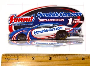 Greg Anderson HENDRICK CARS Summit Pro Stock NHRA Racing Die Cut Sticker, Large - Picture 1 of 1