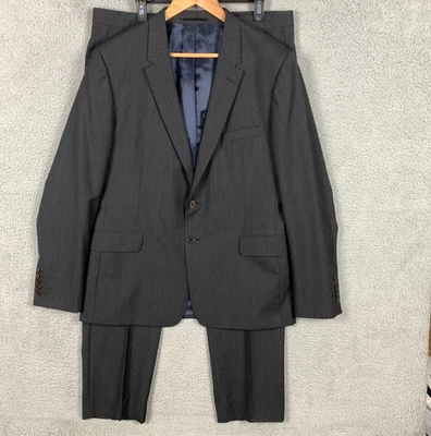 Paul Smith 2 Piece Suit Size 44 Charcoal Gray The Floral Wool Pants 37 x 31 - Image 1 of 4