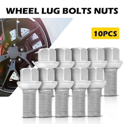 10PCS Wheel Lug Nuts Bolts For Mercedes Benz CLS63 CLS350 CLS500 E200 E280 E300 - Imagem 1 de 4