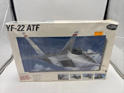 Testors 1/32 YF-22 ATF Stealth Fighter Aircraft Model Kit #569 NEW RARE - Image 1 of 4