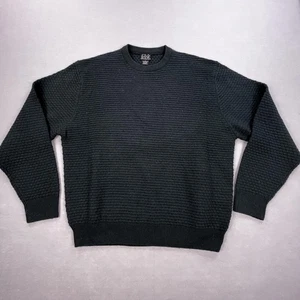 Jos A Bank Pullover Herren Large grün Lammwolle Struktur Strick Rundhals Pullover - Bild 1 von 9